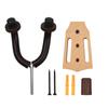Beech Wood Guitar Wall Mount Hanger Wall Hook Holder Stand with Iron Steadying Bars for Electric Acoustic Guitar Bass
