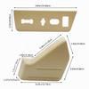 Beige Driver‑Side Seat Side Trim Panel Cover, 2‑Piece Replacement Set for F‑150 9L3Z1661693CA , Repairs Worn Front Left Seat Interior Trim