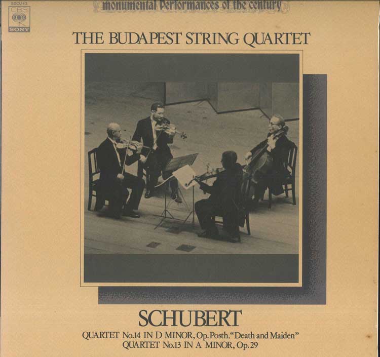 

LP Record - Schubert: String Quartet No. 14 De SOCU43 CBS SONY Japan Classical Used