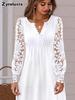 New Women's Fashion Lace Long Sleeve Dress