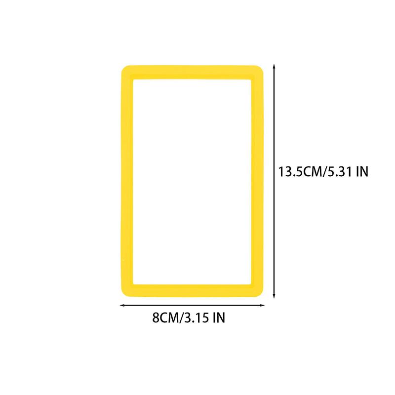 

PSA Rating Card Holder Soft Silicone Anti-Drop Protection Case Guard Protector Bumper Cases for Sports Game Card Display Sleeves 1PC жовтий