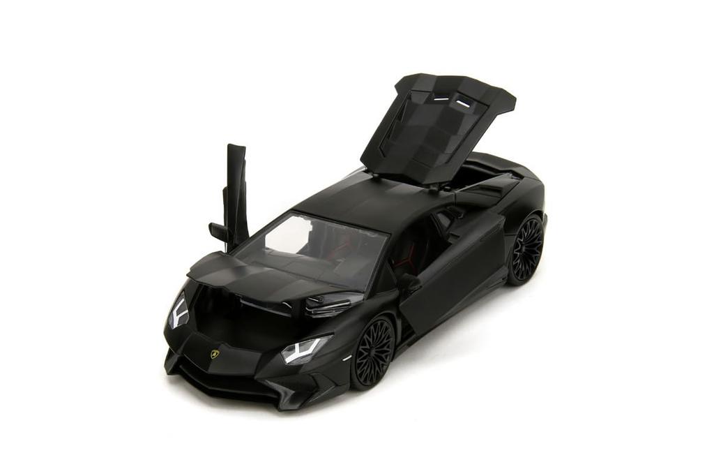 Kyosho Jada Toys Fast & Furious Series 1/24 Scale F7 Lamborghini Aventador SV Black (Show) Finished Model JADA36152