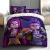 Duvet Cover Printed With Christmas Decoration Super Soft Brushed Microfiber Double Bed Comfortable Set With Zipper Closure And 2 Pillowcases