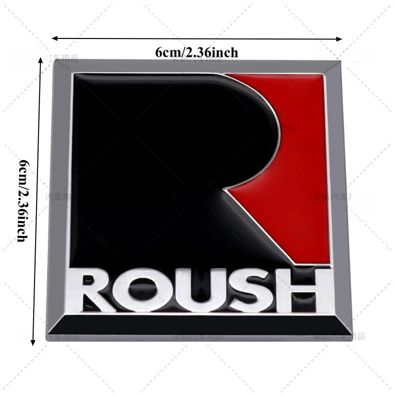 1Pc 3D Metal Roush Performance Badge Sticker Body Grill Trunk Emblem Decal for GT 500