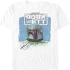 STAR WARS Book Fett Boba Sketch Men's Tops Short Sleeve Tee Shirt