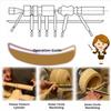 8 PCS Woodworking Chisel High-speed Steel Knife Multi-purpose Carpenter Woodcut Turning Tools Professional Carving Tools