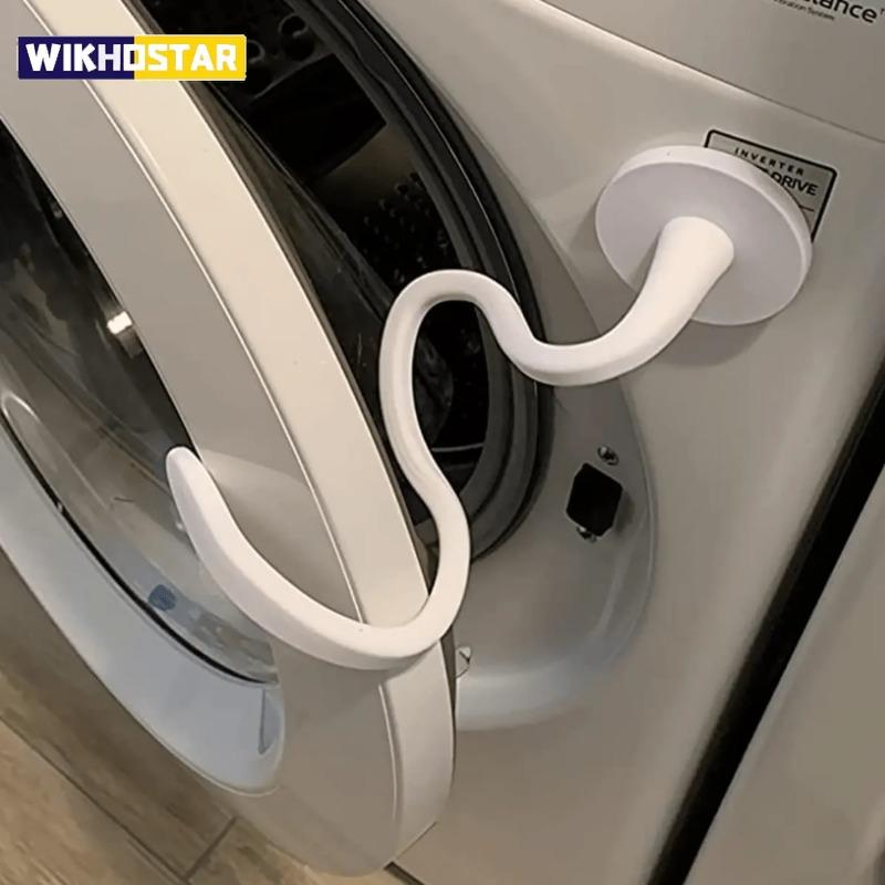 Magnetic Washer Door Prop-Stabilizer for Front Load Machines-Easy-Install, Flex Design-Fits Most Washers & RV Laundry Doors