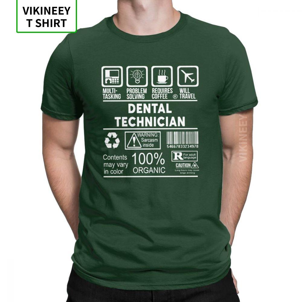 Dental Technician T Shirts Mens Dentist Plus Size Clothes Short Sleeve Vintage TShirts Crew Neck 100 Cotton Tees Plus Size