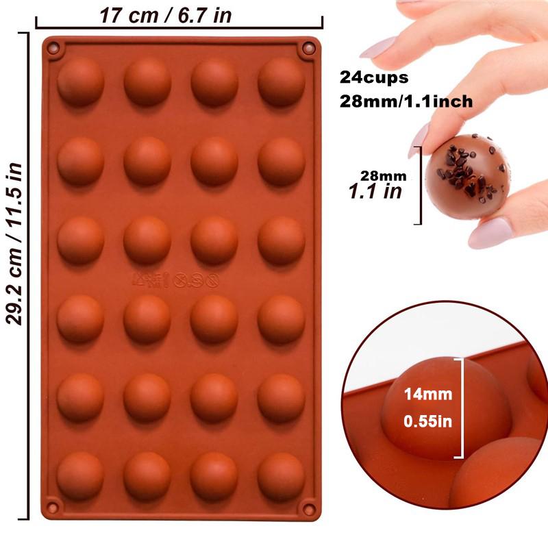 Semi Sphere Silicone Chocolate Mold Half Ball Cake Tray Silicon Dome Baking Moulds DIY Pudding Candy Jelly Kitchen Baking Tool