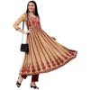 Gosriki Women' Georgette Chikankari Embroidered Anarkali Kurti (Kari BeigeNw1Gs Beige Large)