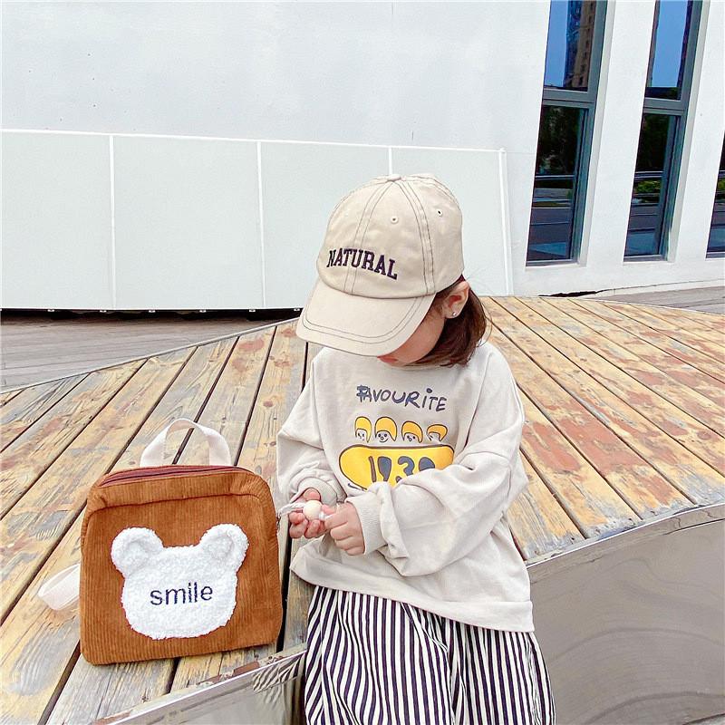 Adorable Mini Plush Backpack For Kids Featuring Charming Cartoon Bear Design And Stylish Colors