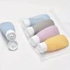 4Pcs 60ml Travel Botttle Set Refillable Bottles Soft Cream Lotion Shampoo Squeeze Tube Empty Cosmetic Containers Makeup Tools