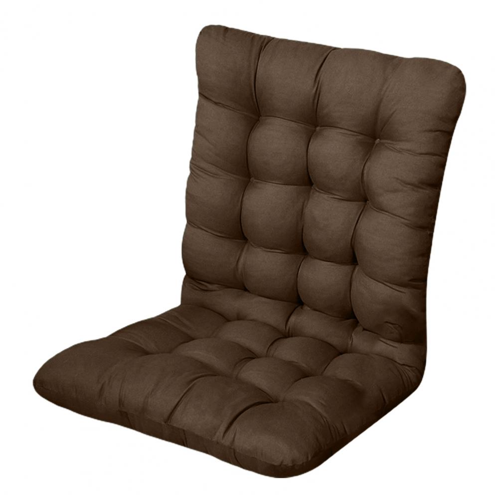 Coussin de Chaise de Bureau d'Hiver avec Support Dorsal Épaissi Bonne Élasticité et Douceur Garde au Chaud Coussin d'Assise de Chaise de Bureau Basculant C