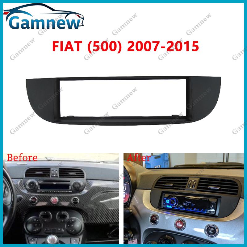 1DIN Car Fascia Radio Panel For Fiat Siena Punto Palio 500 Weekend Frame Kit Install Facia Face Plate