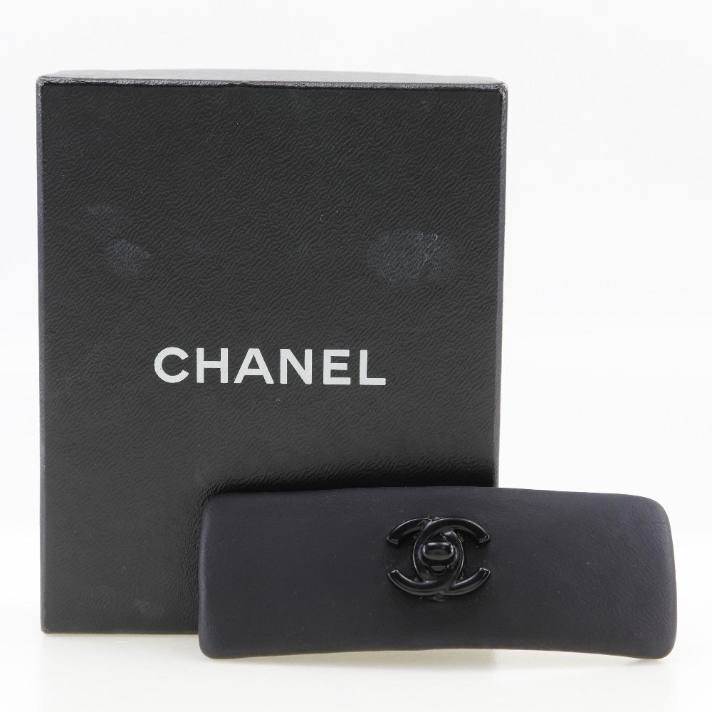 CHANEL Turn lock Valletta COCO Mark black Calfskin Women Used