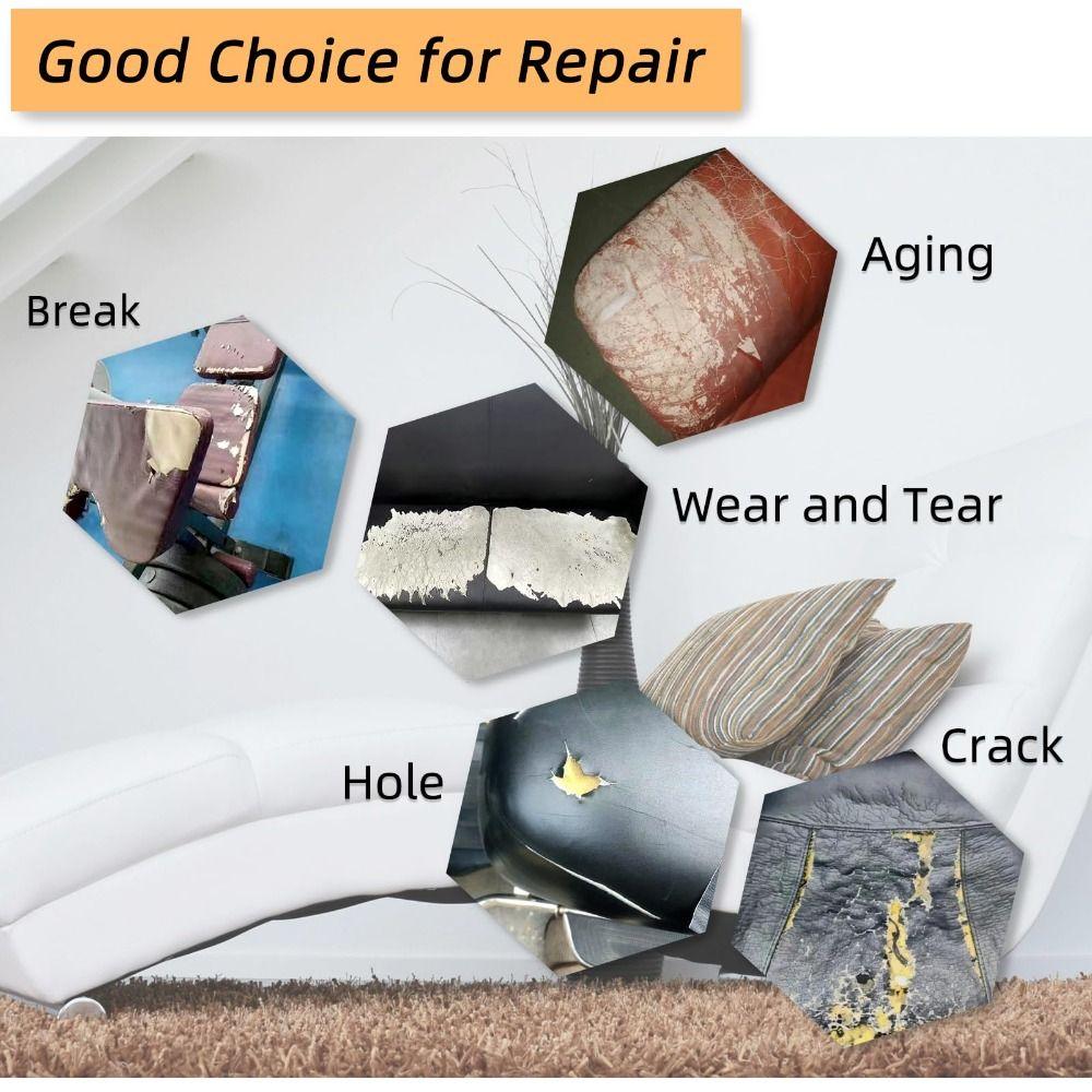 Self Adhesive Leather Repair Patch Matte Couches Repair Kit  Car Seats Chairs Handbags