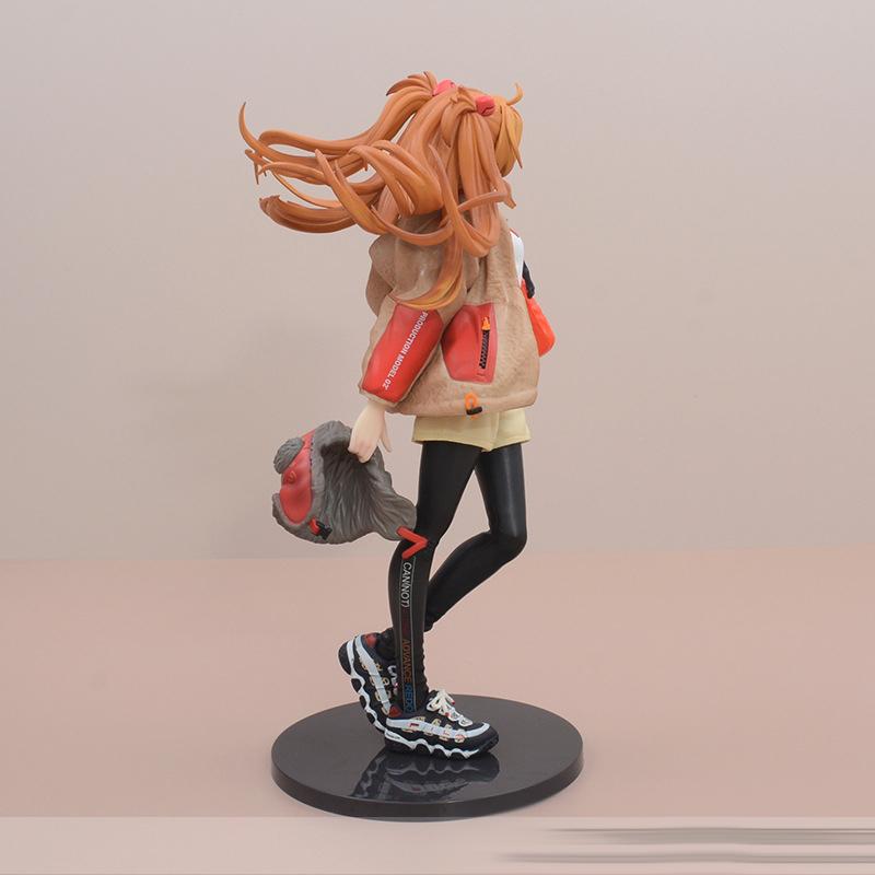 23CM EVA Anime Figur Asuka Langley Soryu Tide Marke Kostüm Verkleidungsmodell Spielzeug Geschenk Sammlung PVC Evangelion Action Figur