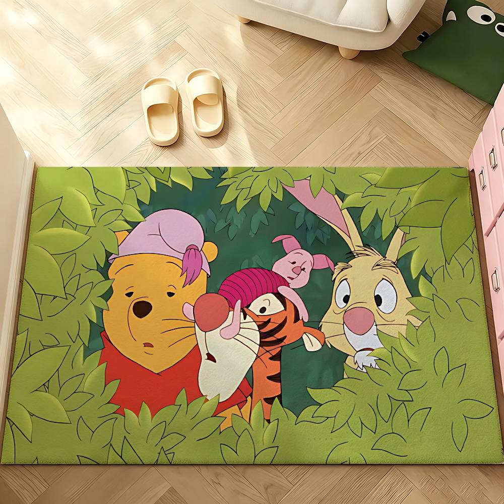 Cute W-Winnie The P-Pooh-S Kawaii Carpet Bathroom Anti-slip Mat Door Mat Home Decoration Mat Entrance Door Mat Scratch-resistant