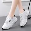 Fashion Women Water Proof Solid Comfort Sneakers Breathable Sports Shoes Outdoor Walking Flats Spring Casual Soft Leather Shoes 2025