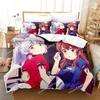 New Anime Girls The Demon Girl Next Door Bedding Set Single Twin Full Queen King Size Bed Set Adult Kid Bedroom Duvet cover Sets