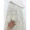 French African Lace Fabric Sequins Beaded Embroidery Groom Nigerian Bridal High Quality Tulle Lace Fabric for Wedding Fabric