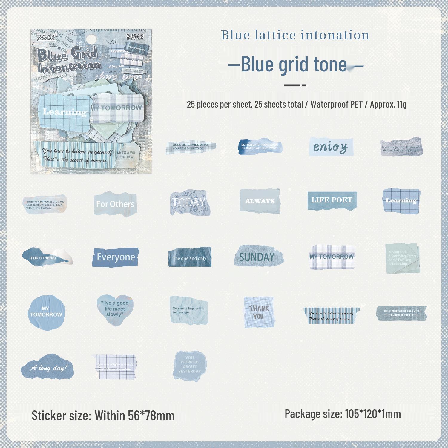 ZABC Ретро Журнал Коллаж Набор Наклеек: Серия цитат «Память границы» (6 стилей)