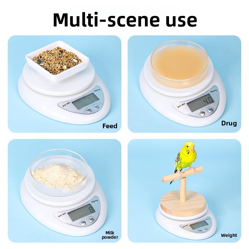 Küchenwaage Digitale Küchenwaage - Lebensmittelgeeigneter Edelstahl, Multifunktional zum Backen & Kochen 5kg-1g Lebensmittelwaage Digital