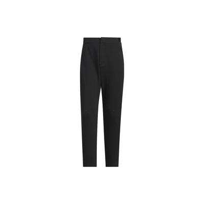 Business Casual Knit Pants Solid Color Logo Knit Sports Pants Men Pants Black IZ1586