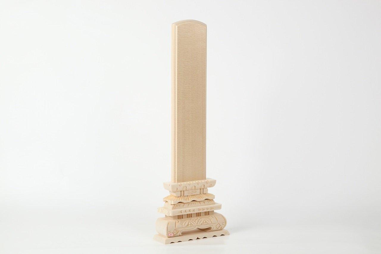 

Kamakura Yorozuya White Wood Memorial Tablet, Large, Medium, and High Rank, Dimensions: Plate 1.303cm, Total Length 41.2cm, Width 15cm, Funeral,