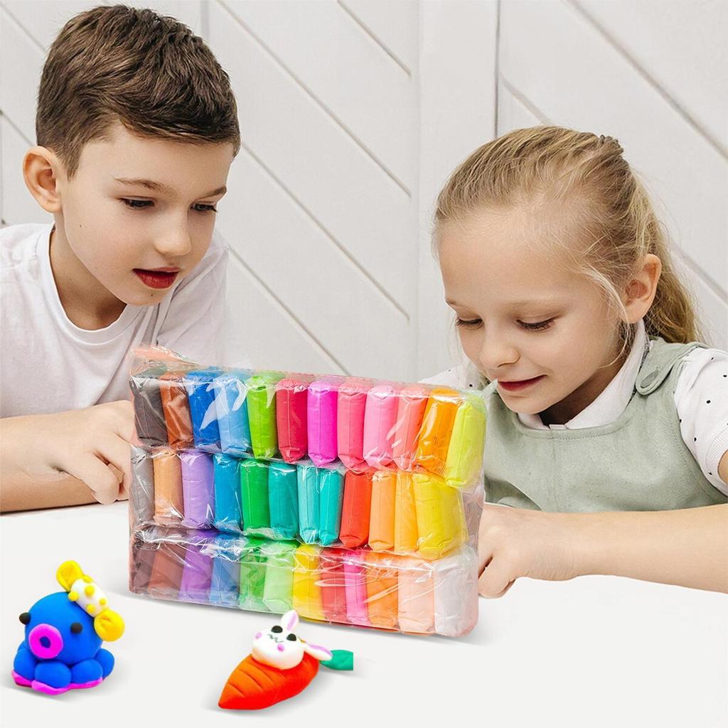 Kids Modelling Clay Set Multiple Colors Beginner Modeling Clay Craft Home School Learning Activities Boost Creativity