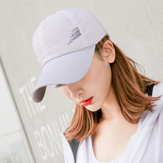 Baseball Hat Unisex Quick-Dry Golf Fishing Hat Breathable Mesh Adjustable Men Women Letter Design Summer Sun Protection Hat Outdoor