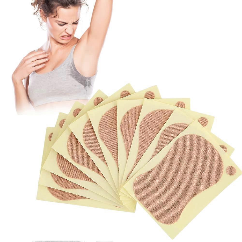 10pcs Underarm Sweat Pad Armpit Antiperspirant Sticker Anti Perspiration Absorbent Deodorant Prevention Reduce Armpit Foot Sweat