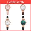 Ladies Waterproof Quartz Watch With Calendar Function And Pu Strap For Fashion Enthusiasts