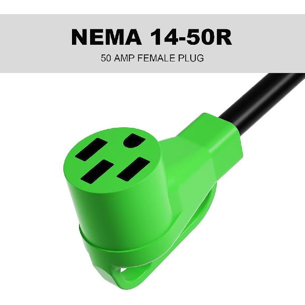 Oviitech NEMA L5-30P To NEMA 14-50R RV Generator Adapter Power Cord, 250V, SJTW 10AWG*,30Amp Male To 50Amp Female Generator Conversion Adapter,