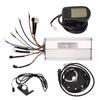 36V 48V 1500W Electric Bike Conversion Kit 35A Sine Wave Controller with Light Wire LCD5 Panel Thumb Throttle