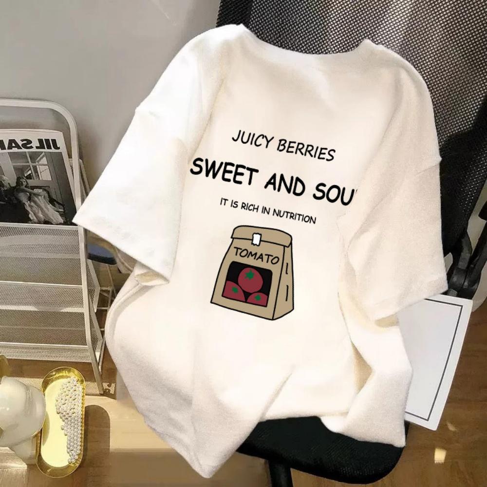 New Summer Womens Retro Printed Shortsleeved Tshirt  Casual Top Soft Fabric Trendy Daily Wear Comfort Fit