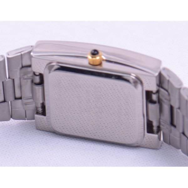 J-AXIS Dámské MJL-Y75-T (Vyrobeno v Japonsku Sun Flame) Obdélníkové hodinky zlaté analogové