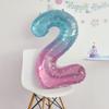 Korean-Style Macaron Color Bow Balloons for Baby Birthday Party Decor