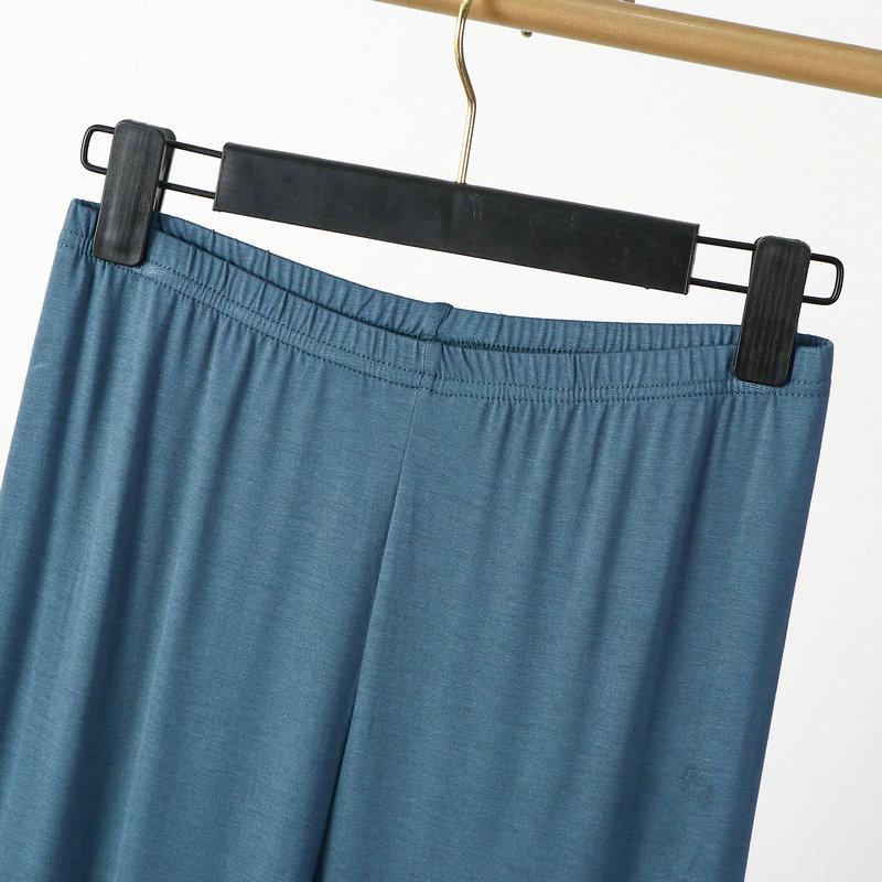 2023 Women's High-Waist Modal Capri Sleep Pants - Plus Size, Thin, Slimming Cotton Blend