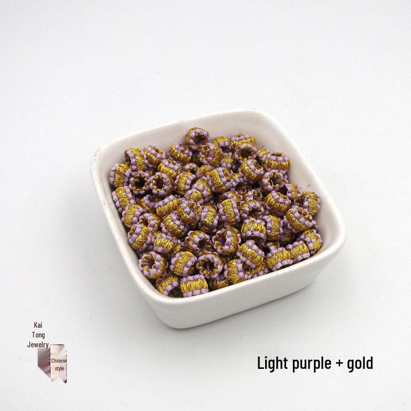 Yingluo Pineapple Knot Button Hand-Woven DIY Accessories Kit for Bracelets and Necklaces