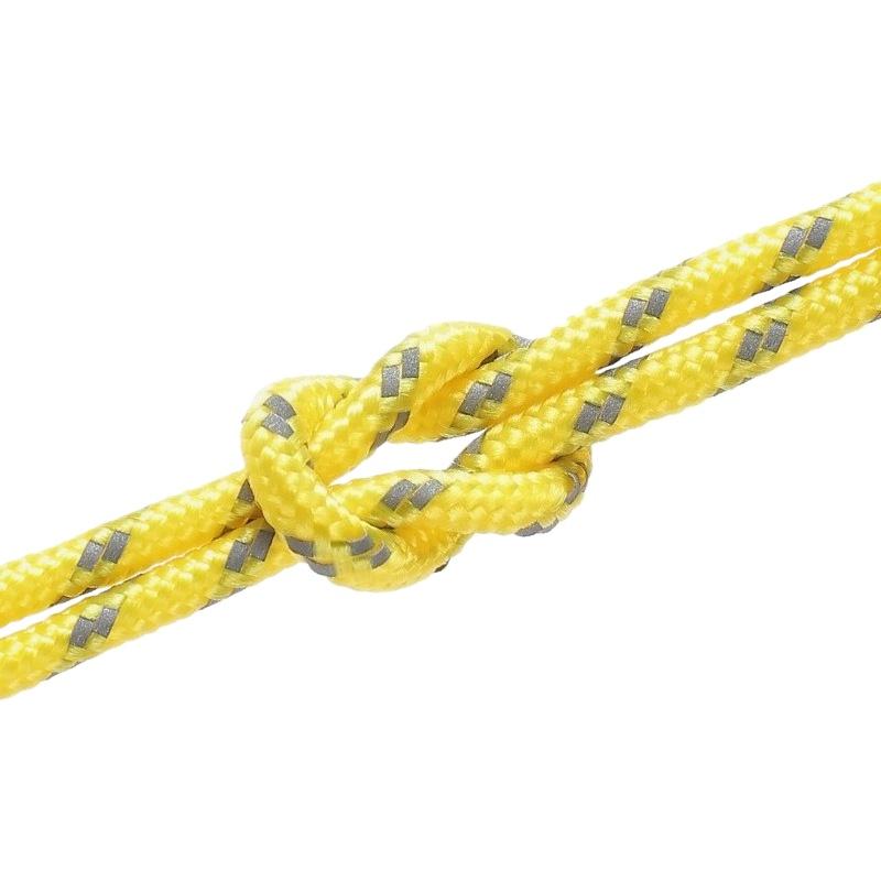 4pcs Durable Camping Tent Ropes Reflective Windproof Reinforced Canopy Accessories with Safety Buckles for Outdoor