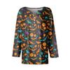 Women's Casual Fashion Sexy Comfortable V-Neck Halloween Seven Sleeve Top