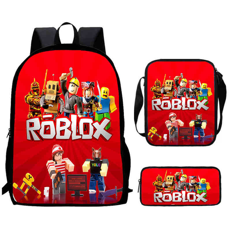 Roblox Printed Backpack, Children'S And Elementary School Bags