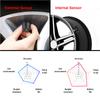Car TPMS Automobile Accessories Tyre Temperature Monitor Tire Pressure Monitoring System 4 Sensors Solar/USB Powered Auto Security Alarm Systems