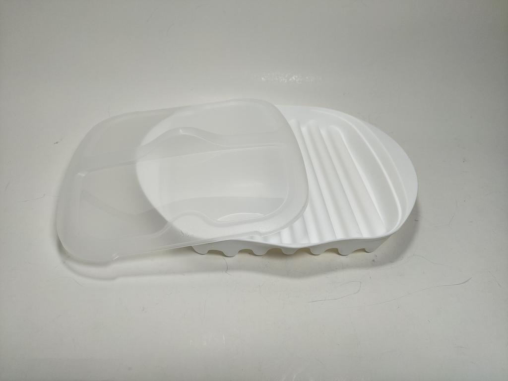 Microwave Bacon Maker Cookers Tray With Splatter Lid BPA-Free Microwave Bacon Grill Pizza Tray Efficient Food Prep Kitchen Tools