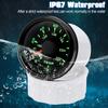ZMFJH 0~120℃ 52MM Water Temperature Gauge with Sensor 10.2MM Universal Car Boat Yacht Water Temp Meter Indicator 7 Color Light