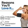 Armstrong Amerika Upper Arm Tendonitis Brace Compression Sleeve Triceps and Biceps Muscle Support for Upper Arm Tendonitis Pain Relief or Biceps