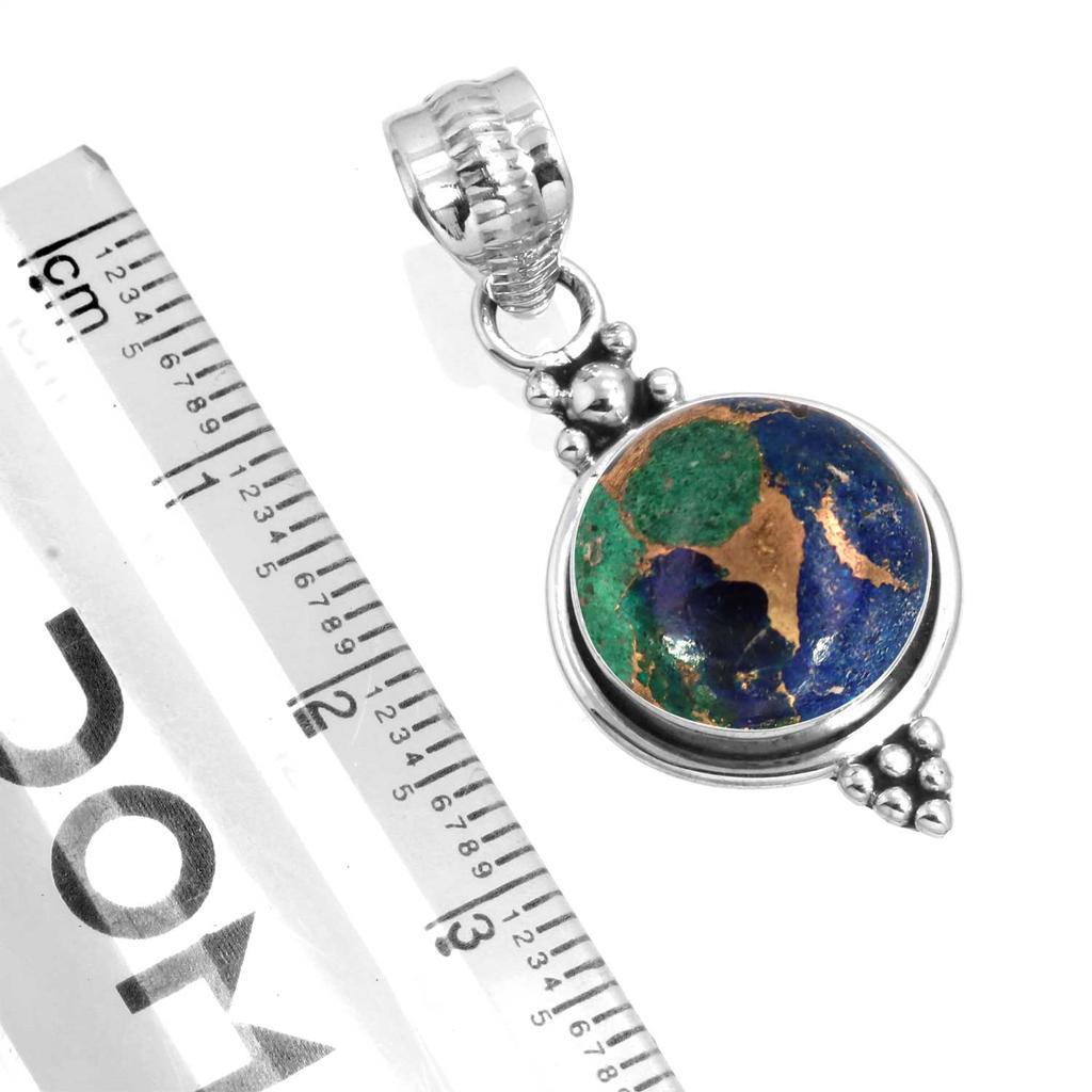 925 Sterling Silver Pendant Women Gemstone Handmade Jewelry Thanksgiving Gift Amazonite Angelite Blue Opal Botswana Agate Mohave Azurite Chrysocolla