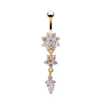1 stück Sexy Schlenker Nabel Bauchnabel Ringe Bauch Piercing Kristall Chirurgenstahl 14g Frau Körperschmuck Langhantel