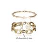 Bamboo Cuff Bracelets Bangles for Woman Gold Color Wedding Female Luxury Zircon Gifts